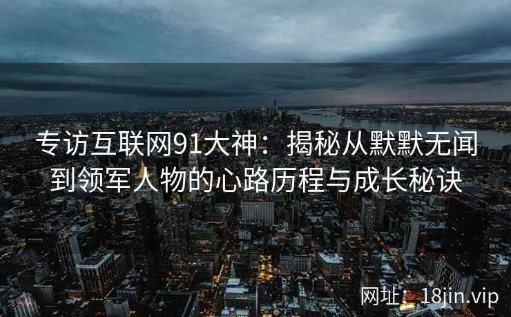 专访互联网91大神：揭秘从默默无闻到领军人物的心路历程与成长秘诀